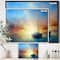 Designart - Seascape Pier - Seascape Framed Canvas Art Print